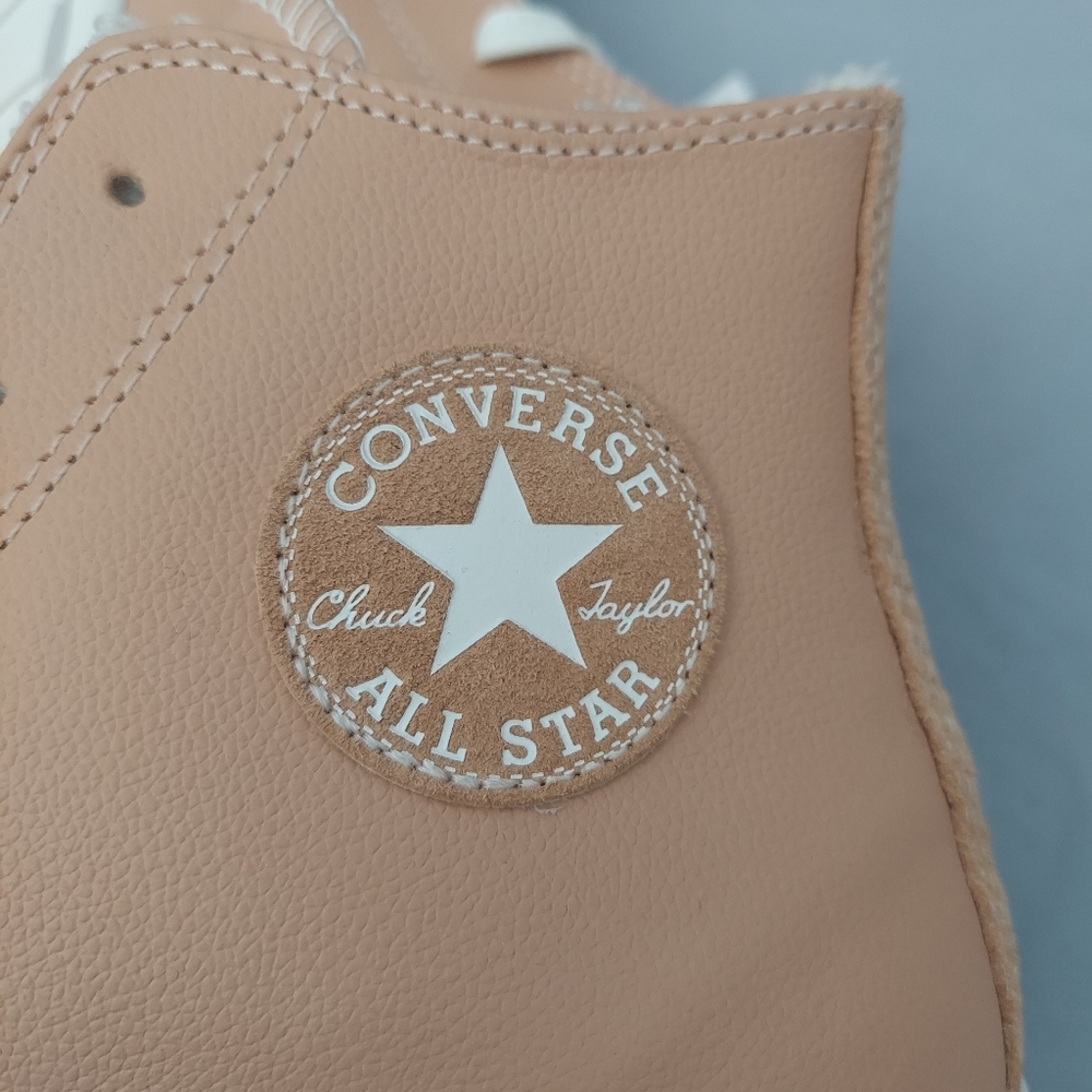 New Converse Lift 2X Hi Platform Sneakers Women's Size 9.5 Leather High-Top - Picture 3 of 13